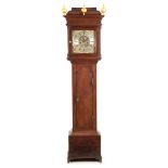 THOMAS OGDEN, RIPPONDEN AN EARLY 18th CENTURY LONGCASE CLOCK OF SMALL PROPORTIONS the hood having