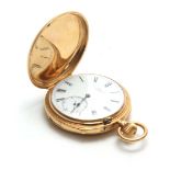 DENT, 53 COCKSPUR St. LONDON. A RARE 18ct FULL HUNTER MINUTE REPEATING POCKET WATCH with engine