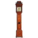 SAMUEL LA FOSSE, LONDON AN EARLY 18th CENTURY WALNUT MARQUETRY LONGCASE CLOCK the Dutch style case