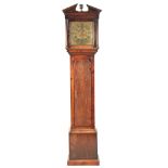 JONAS BARBER WINSTER NO 604 AN 18TH CENTURY OAK 30 HOUR LONGCASE CLOCK the 11" brass dial with