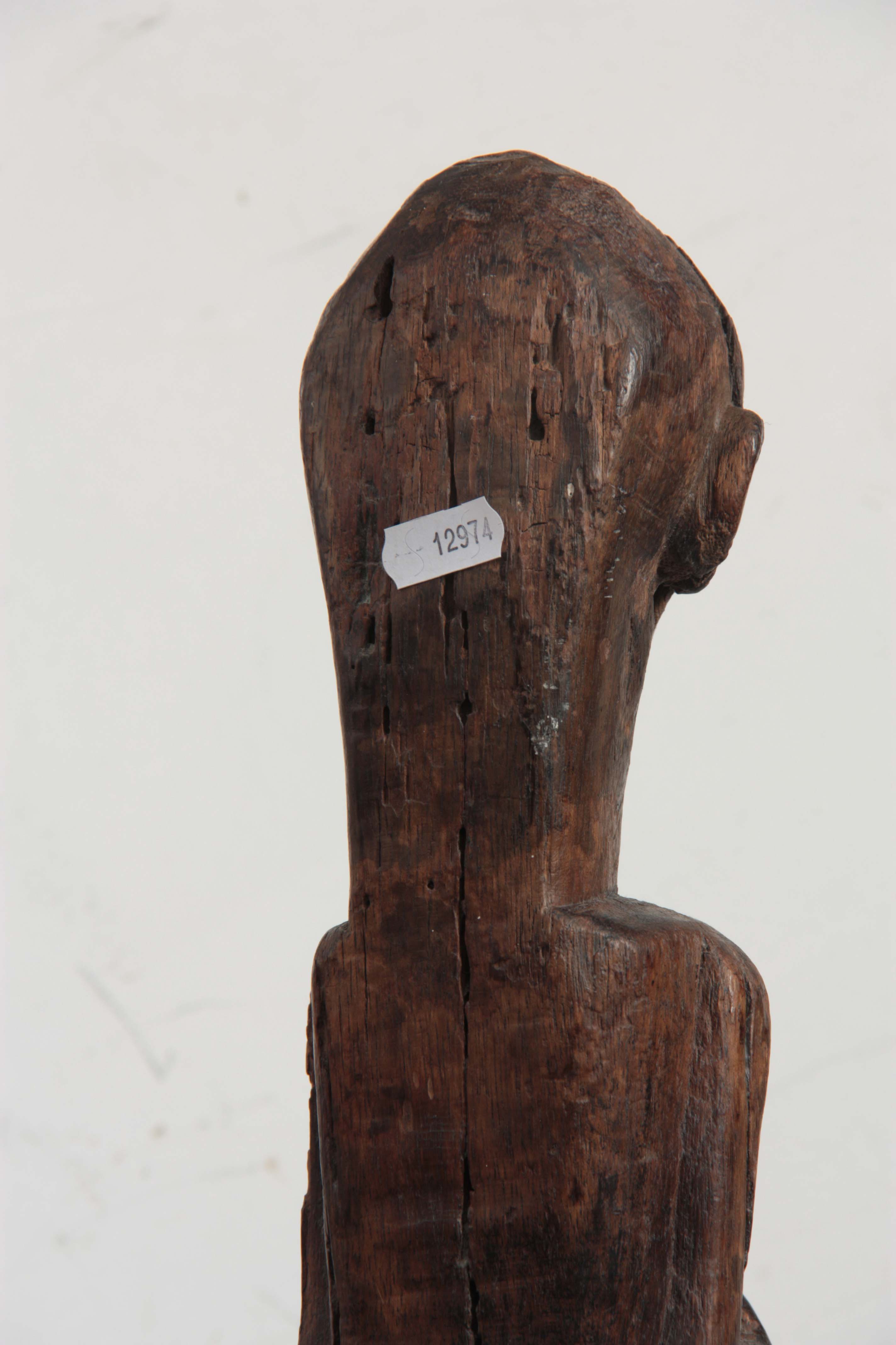 AN ETHNIC AFRICAN TRIBAL MONKEY TOTEM POLE the totem carved out of a single piece of hardwood - Image 5 of 5