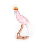 A 20TH CENTURY SWAROVSKI CRYSTAL BIRDS OF PARADISE COLLECTION PINK COCKATOO 24cm high, boxed.