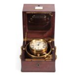 ATT. to JOSEPH THADDEUX WINNERL. A RARE MID 19th CENTURY FRENCH TWO-DAY MARINE CHRONOMETER SIGNED
