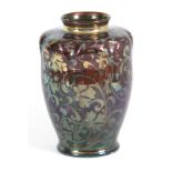 AN EARLY 20TH CENTURY ROYAL LANCASTRIAN LUSTRE VASE BY GORDON FORSYTH of ovoid form with lobed