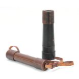 AN EARLY 20th CENTURY FIVE DRAW TELESCOPE SIGNED ANTHONY CASARTELLI, 54, OLD HALL STREET,