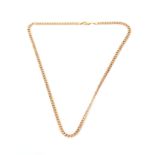 A 9CT GOLD NECKLACE 46.7cm long, app. 16.9g