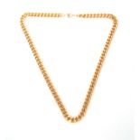 A 22CT YELLOW GOLD NECKLACE 45.5cm long chain, app. 44.3g