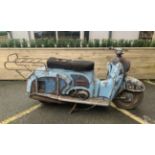 A 1950's DAYTON ALBATROSS 250CC MOPED in need of restoration