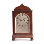 W. JOHNSON, STRAND, LONDON A MID 19th CENTURY ROSEWOOD BRACKET CLOCK the case of rectangular form