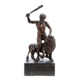A LARGE 19th CENTURY PATINATED BRONZE SCULPTURE mo