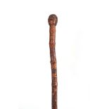 A 19th CENTURY JAPANESE BAMBOO WALKING CANE having