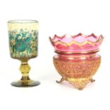 A 20TH CENTURY FINELY WORKED GILT FILIGREE OVER LA