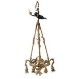 AN EARLY 20th CENTURY ORMOLU AND PATINATED BRONZE