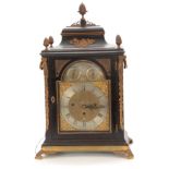 THOMAS HUNTER, LONDON A FINE GEORGE III EBONISED AND ORMOLU MOUNTED BRACKET CLOCK the classic bell