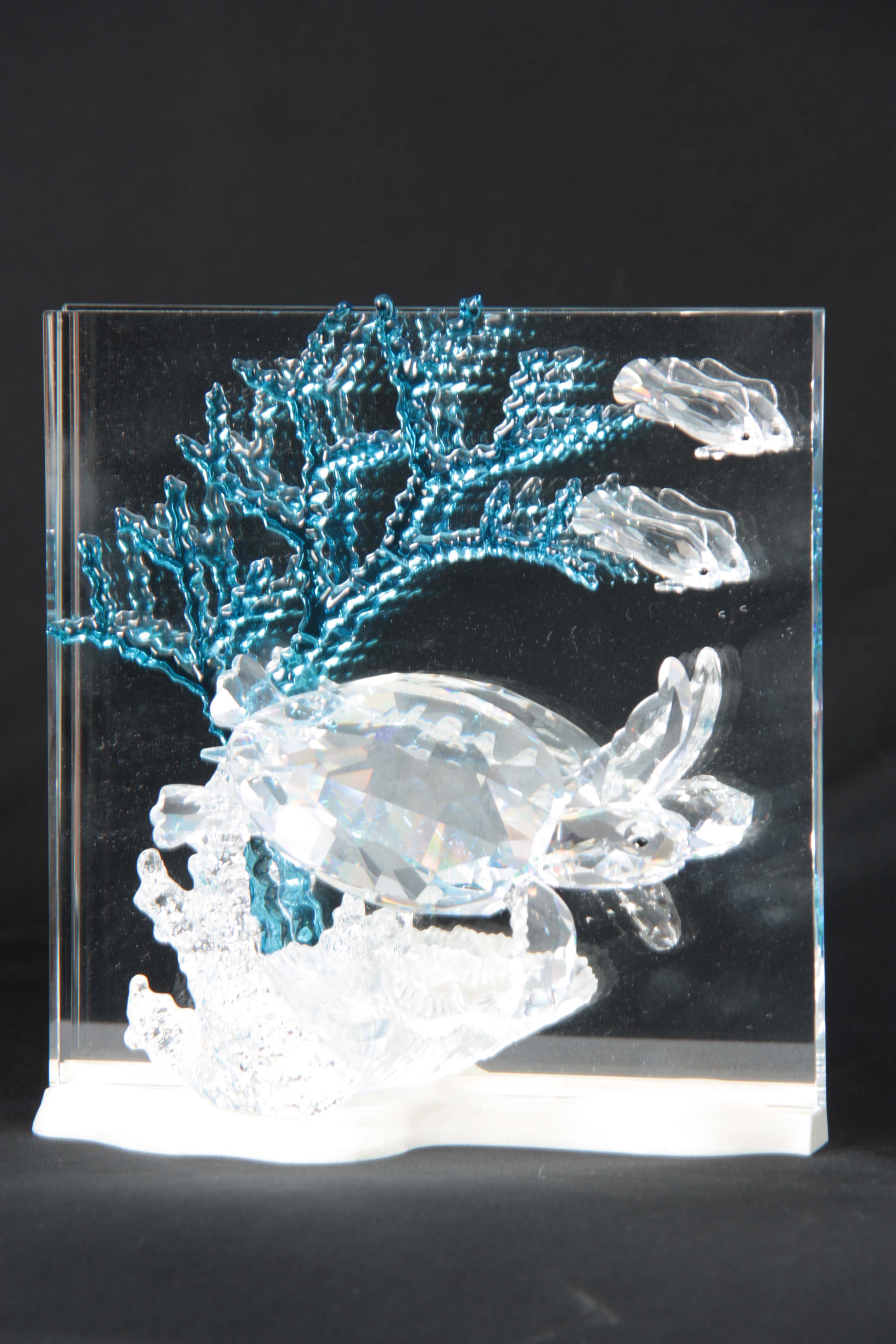 A 20TH CENTURY SWAROVSKI GLASS SCULPTURE 'WONDERS OF THE SEA, ETERNITY' - Image 2 of 5