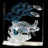 A 20TH CENTURY SWAROVSKI GLASS SCULPTURE 'WONDERS OF THE SEA, ETERNITY'