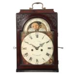HOLLIWELL, LIVERPOOL A GEORGE III MAHOGANY VERGE BRACKET CLOCK the caddy top case surmounted by a