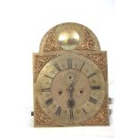 FRANCIS REYNOLDS, KENSINGTON AN 18TH CENTURY EIGHT DAY LONGCASE CLOCK MOVEMENT the 12" arched