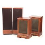 A PAIR OF MISSIONS ELECTRONICS 730 ACOUSTIC SUSPENSION HIGH FIDELITY SPEAKERS 90cm high together