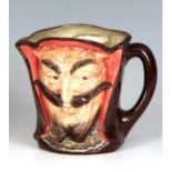 A RARE ROYAL DOULTON CHARACTER JUG MEPHISTOPHELES WITH VERSE on base 14.5cm high D5757