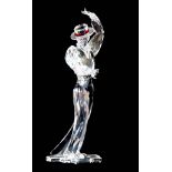 A 20TH CENTURY SWAROVSKI CRYSTAL MAGIC OF DANCE ANTONIO FIGURINE, 21cm high - boxed.