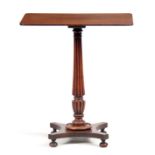 A WILLIAM IV MAHOGANY OCCASIONAL TABLE IN THE MANNER OF GILLOWS with moulded edge rectangular top