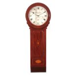 CHARLES FRODSHAM, LONDON A 19TH CENTURY SILVERED DIAL WALL CLOCK the mahogany case with string
