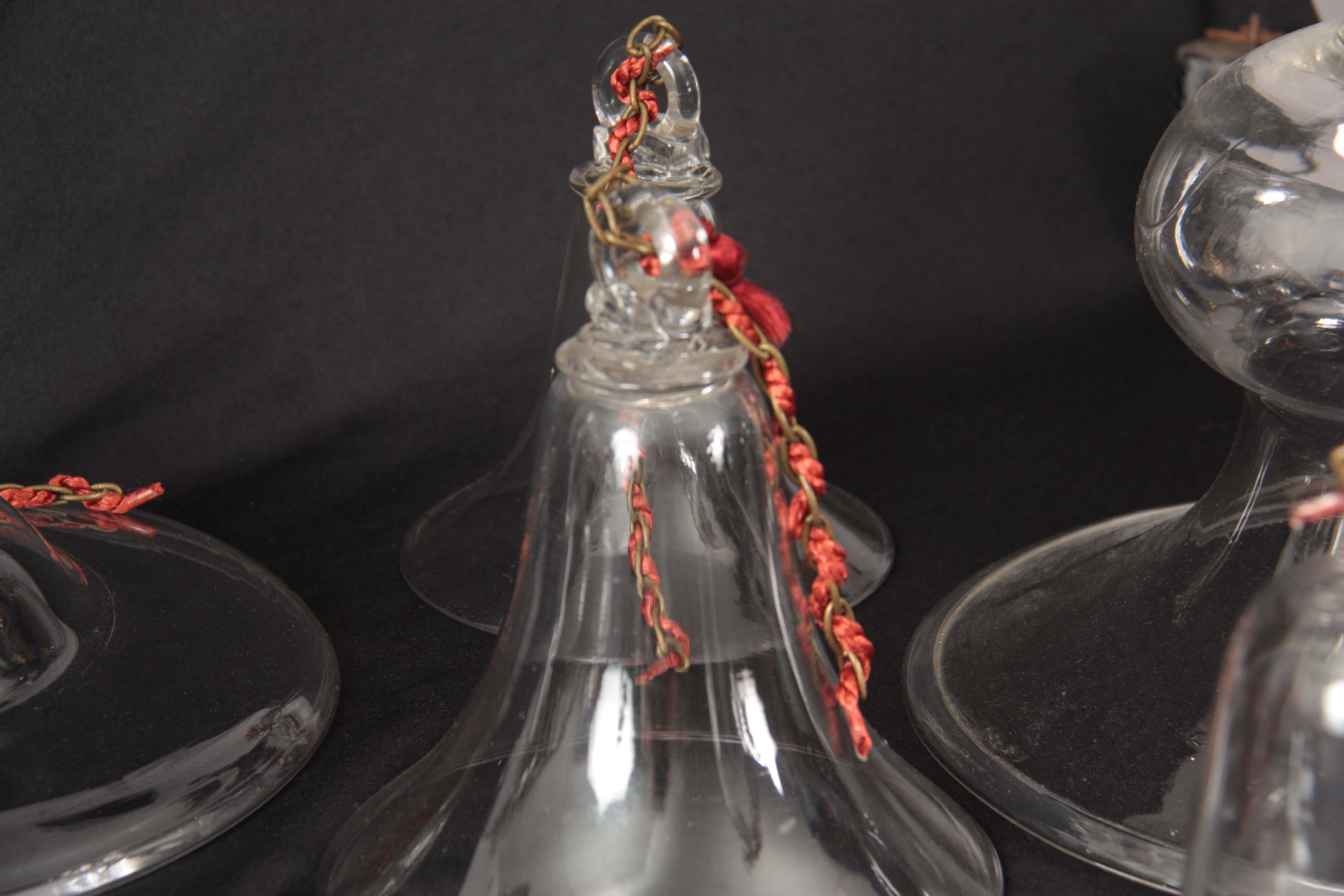 A COLLECTION OF 10 VARIOUS 19th CENTURY GLASS SMOKE SHADES the tallest measuring 26cm high (10) - Image 4 of 6