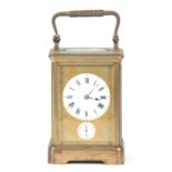 BREGUET, NUMBER 2912 A LATE 19TH CENTURY FRENCH GILT BRASS TIMEPIECE CARRIAGE CLOCK the masked