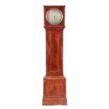 WILLIAM DEAL, LONDON A MID 19TH CENTURY FIGURED MAHOGANY LONGCASE REGULATOR OF SMALL PROPORTIONS the
