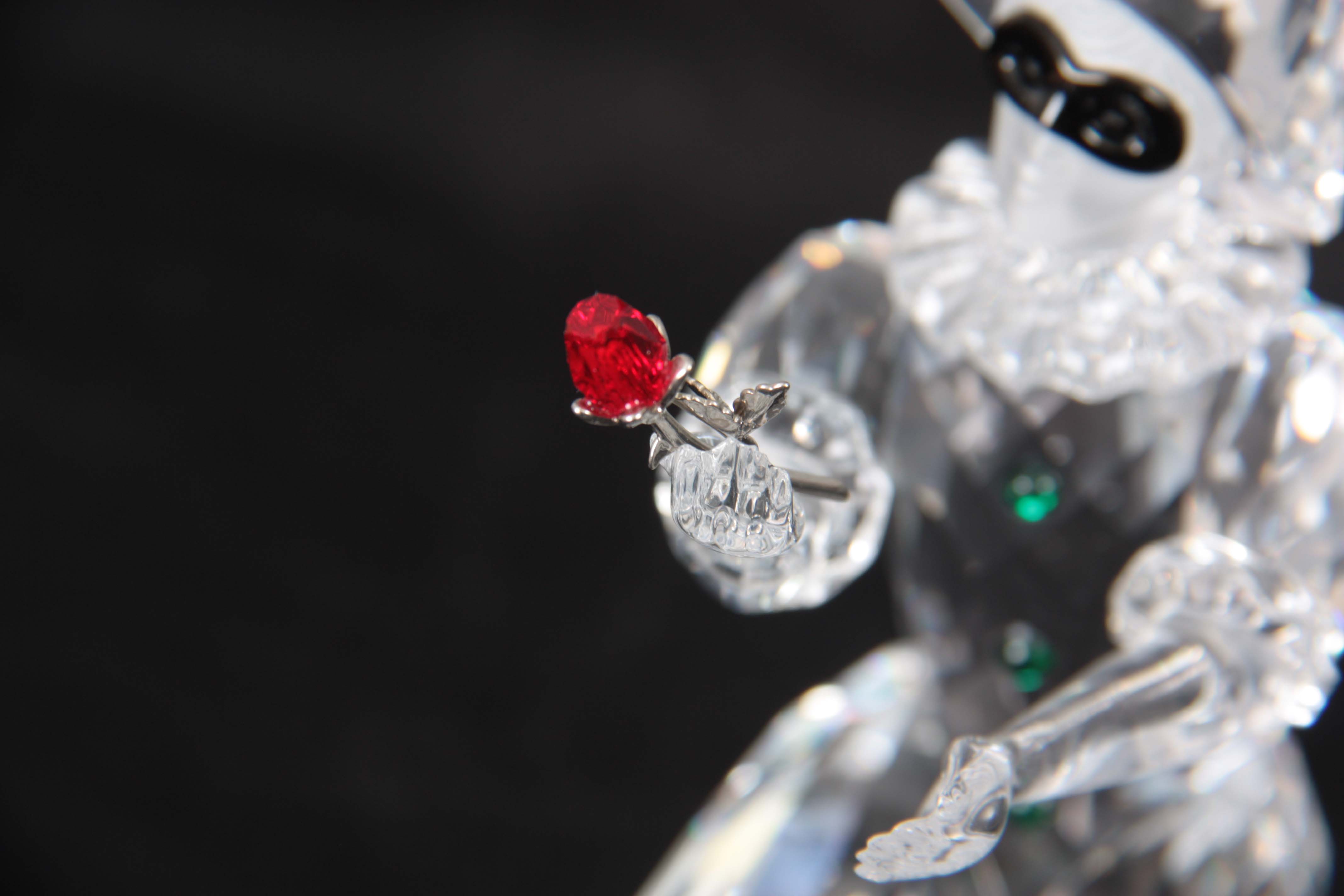 A 20TH CENTURY SWAROVSKI CRYSTAL HARLEQUIN FIGURINE, 13cm high - unboxed. - Image 3 of 6