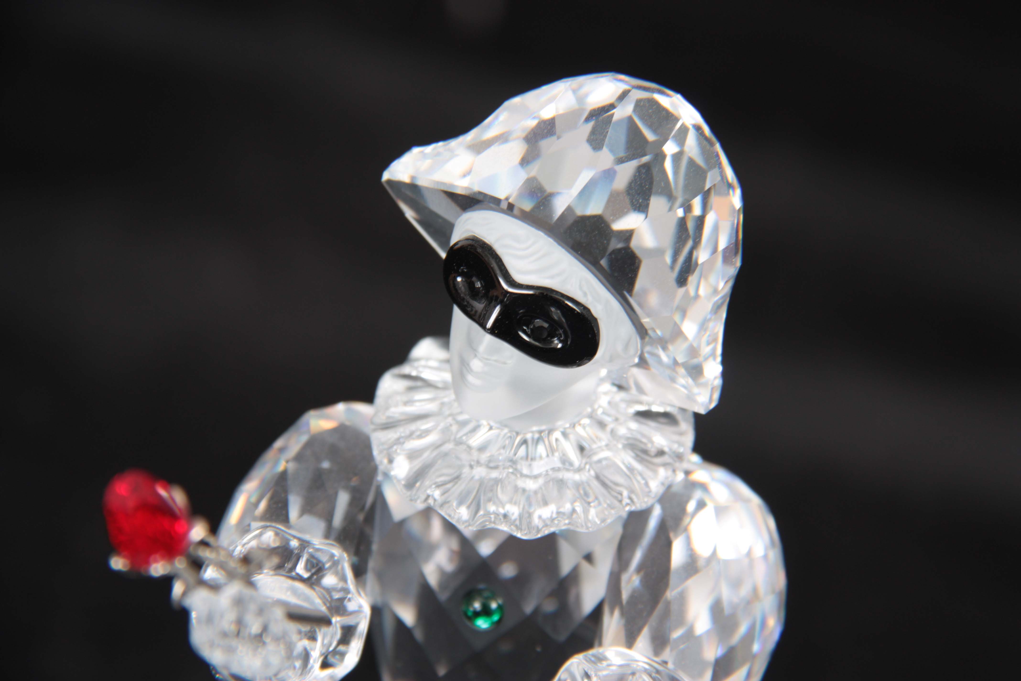 A 20TH CENTURY SWAROVSKI CRYSTAL HARLEQUIN FIGURINE, 13cm high - unboxed. - Image 2 of 6