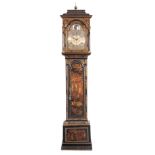 R. HENDERSON, SCARBOROUGH A MID 18TH CENTURY CHINOISERIE AUTOMATION LONGCASE CLOCK the lacquered