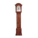 JOHN SKINNER, EXETER A GEORGE III SILVERED DIAL LONGCASE CLOCK IN LATER WALNUT CASE the modern