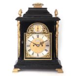 PAGE, KEEN & PAGE, PLYMOUTH A LATE 19TH CENTURY DOUBLE FUSEE BRACKET CLOCK having an ormolu
