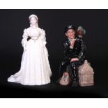 A ROYAL DOULTON FIGURINE 'SHORE LEAVE' HN 2254 together with A COALPORT 150th ANNIVERSARY of QUEEN