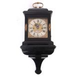 J. STEPHENS, LONDON A 20TH CENTURY MINIATURE VERGE BRACKET CLOCK IN THE WILLIAM AND MARY STYLE the
