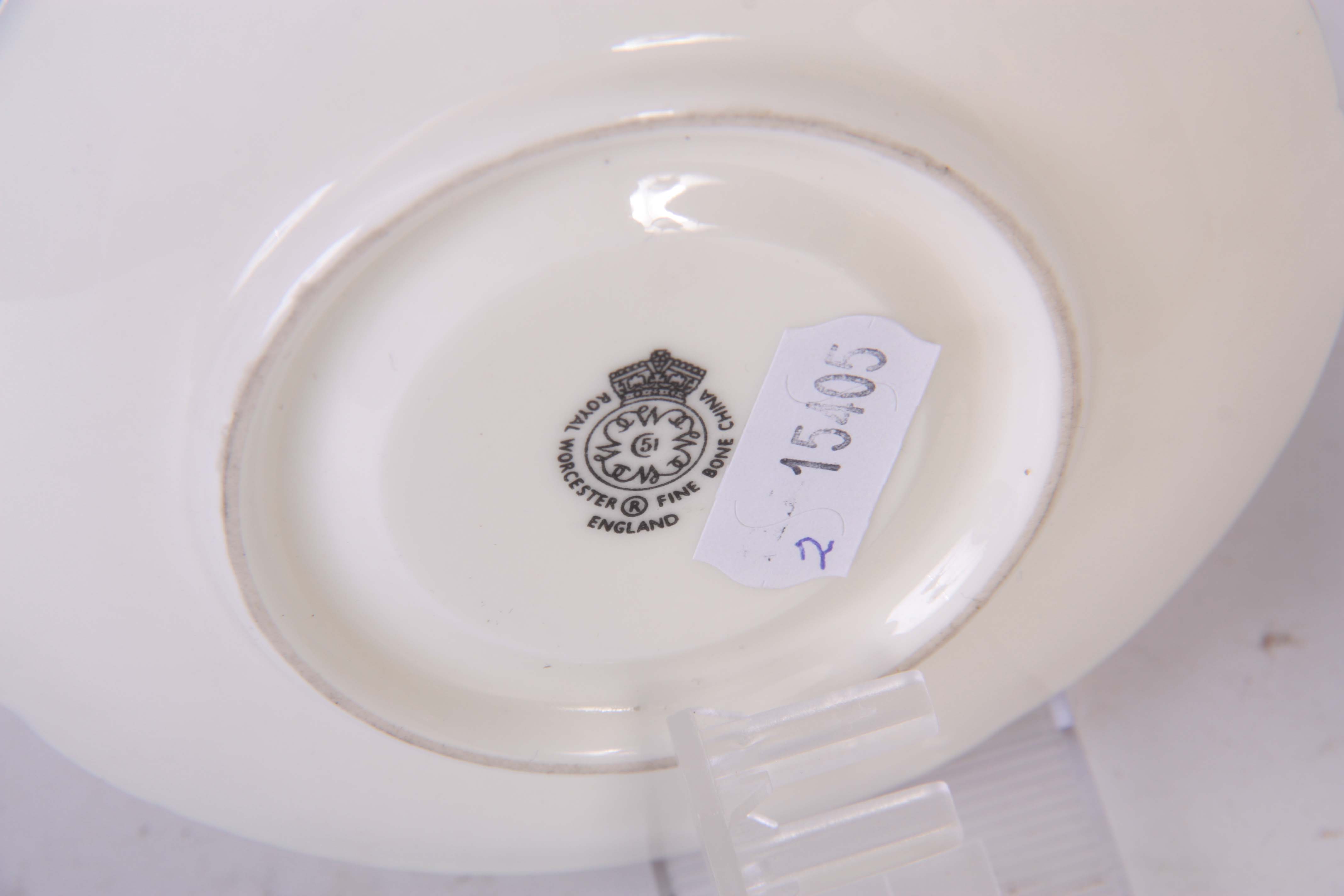 ROBERTS A ROYAL WORCESTER BLACK MARK CABINET CUP AND SAUCER richly gilt and painted with designs - Image 7 of 7