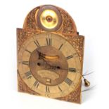 JOHN RAINSFORD, LONDON A LATE 18TH CENTURY VERGE BRACKET CLOCK MOVEMENT the 8" arched brass dial