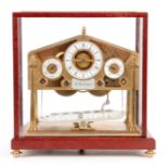 DEVON CLOCKS, No. 174/500 A SMALL LIMITED EDITION 20TH CENTURY CONGREVE TYPE ROLLING BALL CLOCK