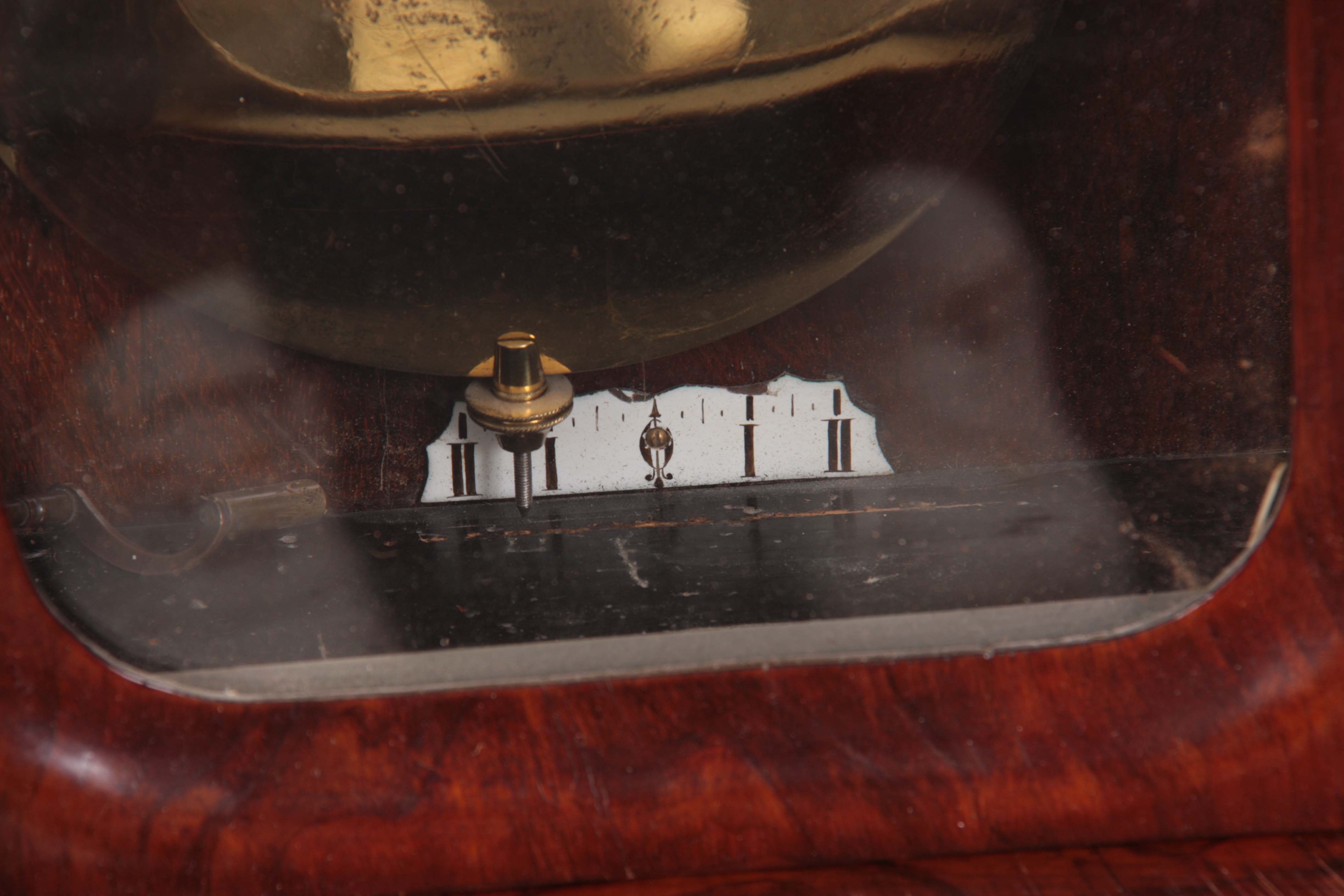 A GIANT-SIZE FIGURED WALNUT 8-DAY VIENNA REGULATOR WALL CLOCK the enamel dial with Roman numerals - Image 3 of 6