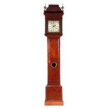 THOMAS BRIDGE, LONDINI FECIT. A LATE 17TH CENTURY 11" MARQUETRY INLAID WALNUT LONGCASE CLOCK the