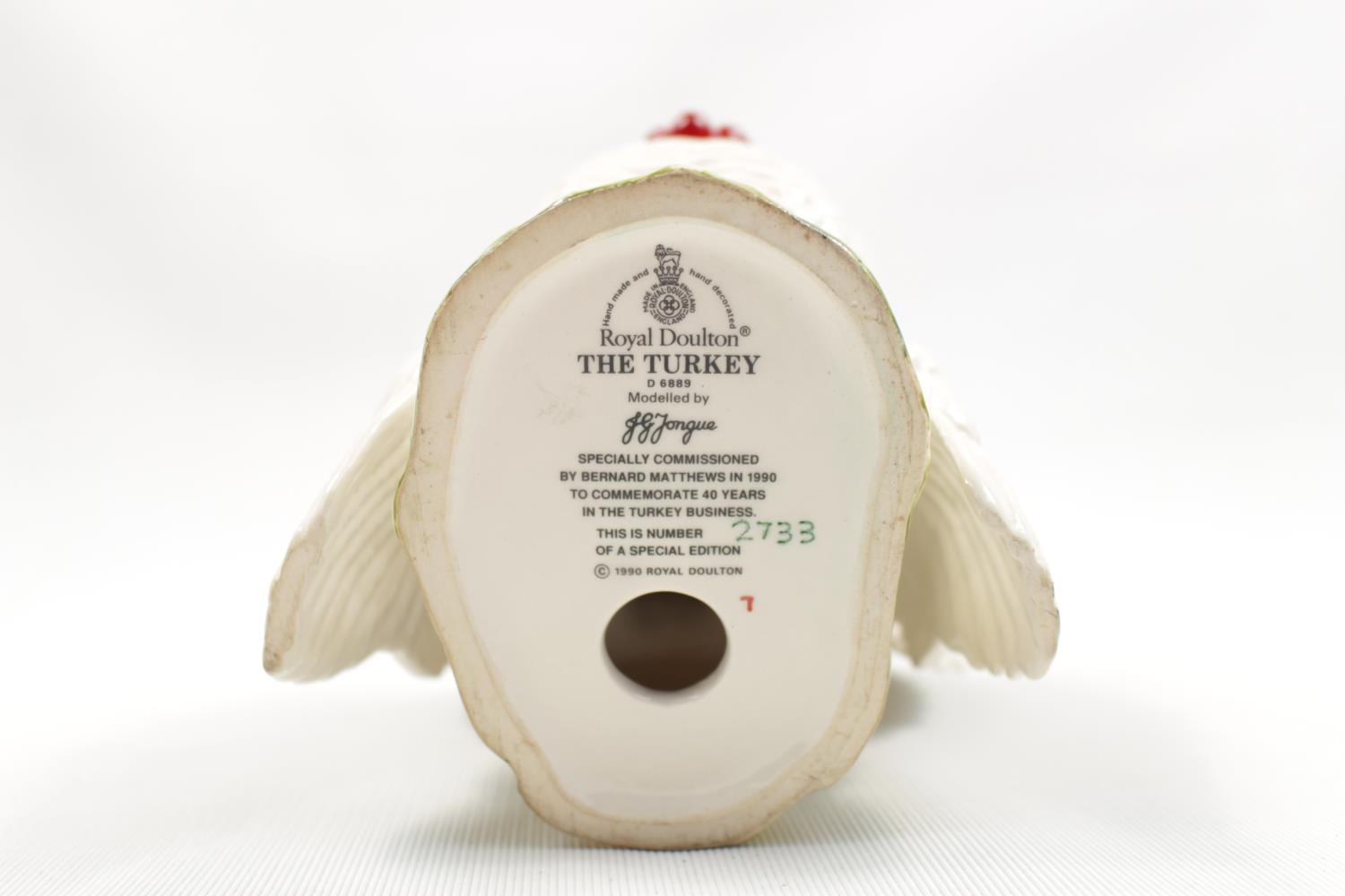 Royal Doulton 'The Turkey' Specially commissioned for Bernard Matthews in 1990 to commemorate 40 - Image 3 of 3