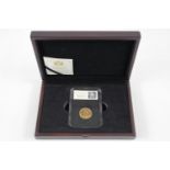 Cased 1899 Queen Victoria Veiled Head Perth Mint Gold Sovereign in CPM Case with Documentation