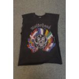Motörhead collection; Original Motörhead 'Bastards Over Europe Tour' 1989 Tour T Shirt.
