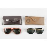 Two Pairs of Vintage Ray Ban Sunglasses and Cases