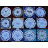Collection of Twelve boxed Coalport China Commemorative County Cricket Plates: Worcestershire