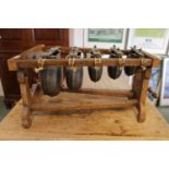 Oak Framed Xylophone with pierced detail and gong