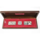 Boxed Danbury Mint The Royal Standards Solid Silver Sterling Ingot Jubilee Set 1800grains of