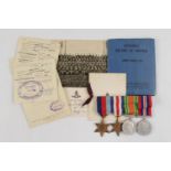 Group of four WW2 medals of 132737 Lieutenant G.A. Walters, 636 Regt. (Hants) T.A., Royal